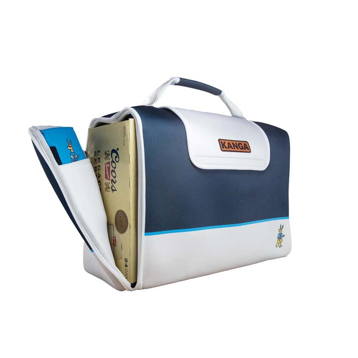 Kanga Coolers Malibu Kase Mate Standard 24 Pack Cooler White/Navy