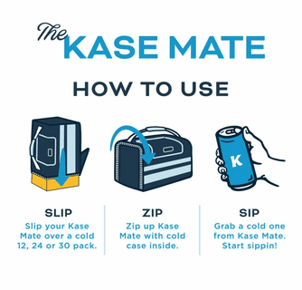 Kanga Coolers Malibu Kase Mate Standard 30 Pack Cooler - White/Navy