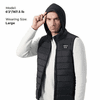 Kemimoto Men's Heated Vest with Heated Hood