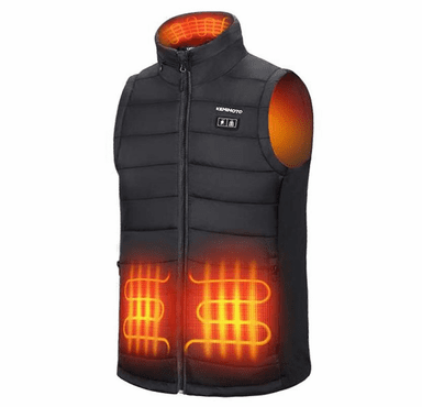 Kemimoto Men's Heated Vest with Heated Hood