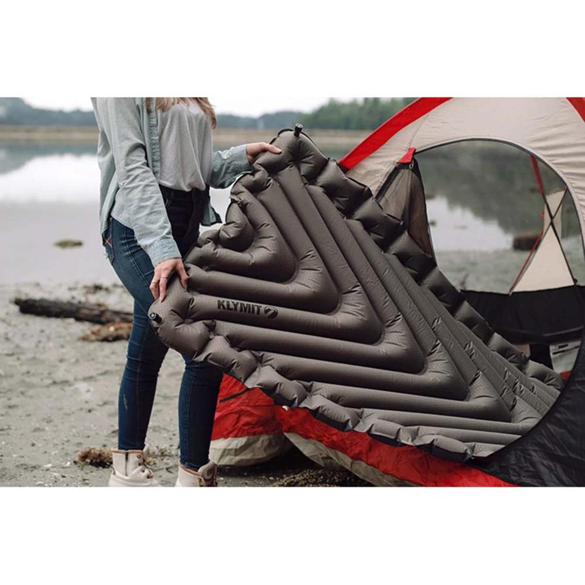 Klymit Static V Luxe Sleeping Pad Stone Grey My Cooling Store