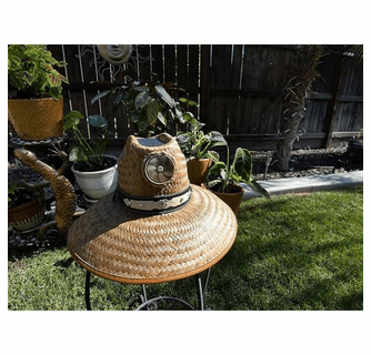 Kool Breeze Men's Thurman Solar Fan Hat