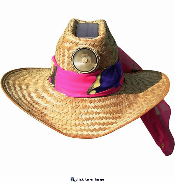 Kool Breeze Solar Fan Cowgirl Hat