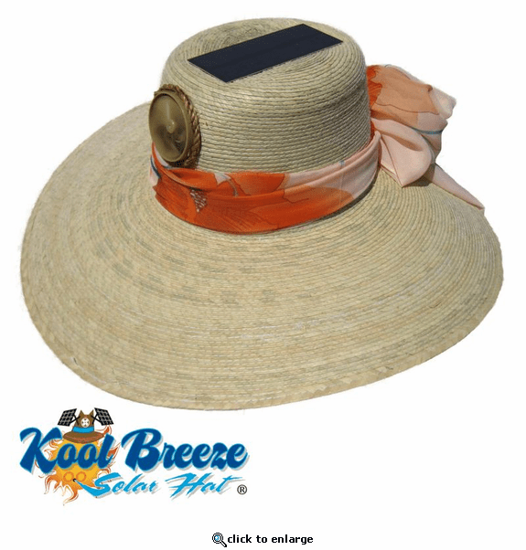 Kool Breeze Women's Floppy Solar Fan Cooling Hat