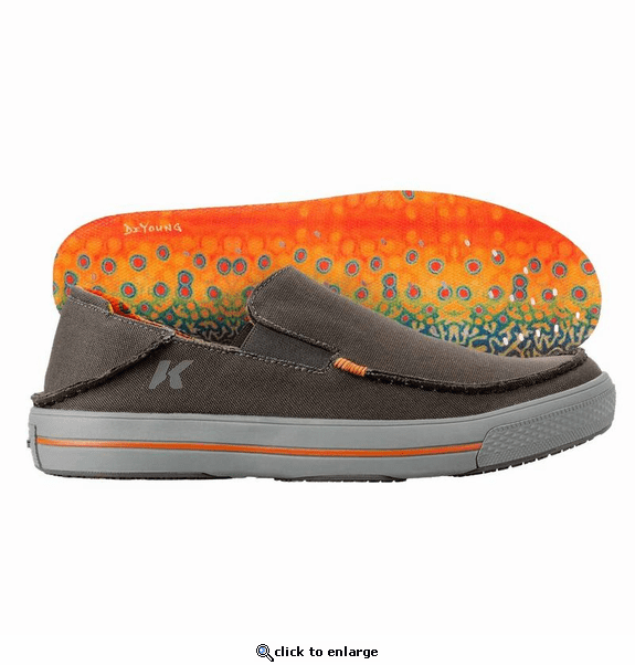 Korkers Fish Moc Brook Trout with Fixed Kling-On Deck Soles