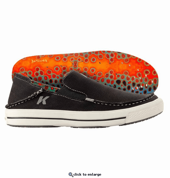 Korkers Fish Moc Brown Trout with Fixed Kling-On Deck Soles