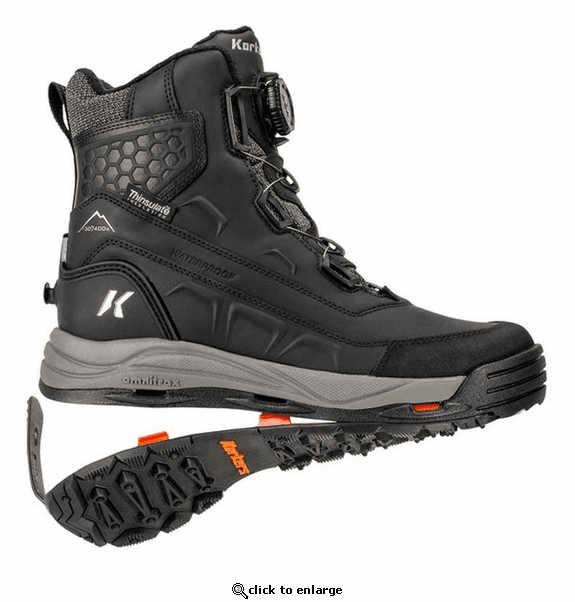 Korkers Men's Snowmageddon Boa Outdoor Boots with SnowTrac Sole
