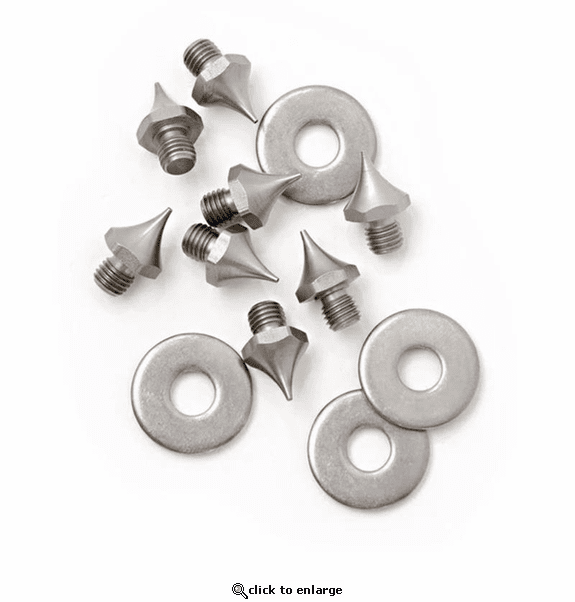 Korkers Triple Threat Sharp Steel Spike Kit, 7mm, 40 Pack - Silver