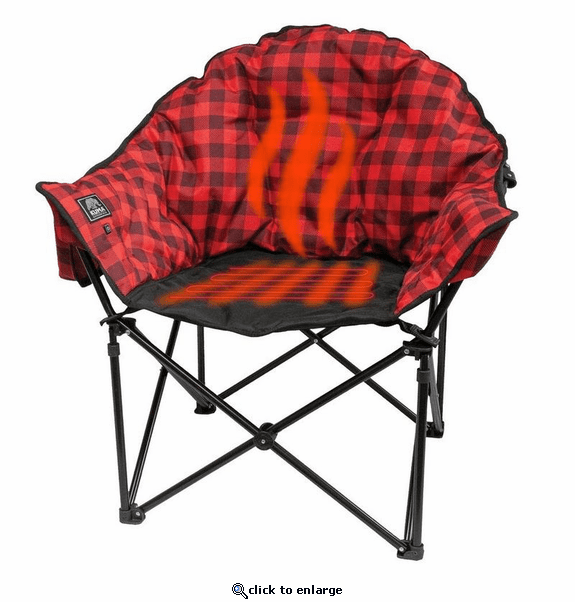 KUMA Outdoor Gear Lazy Bear Heated Chair with Power Bank & Bluetooth