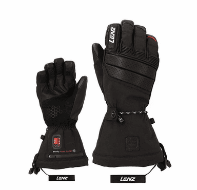 Lenz Men's Heated Gloves 9.0 Finger Cap with rcB 1400 Batteries