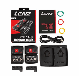 Lenz Men's Heated Gloves 9.0 Finger Cap with rcB 1400 Batteries