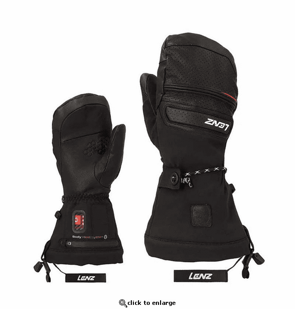 Lenz Women's Heated Mittens 9.0 Finger Cap with rcB 2000 Batteries