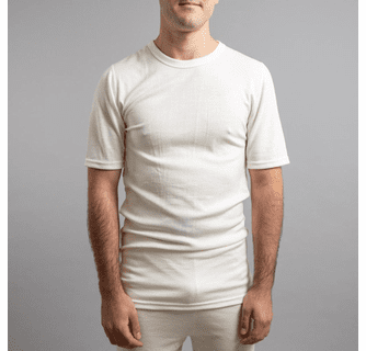 Merino Skins Unisex Short Sleeve Crew Neck - White