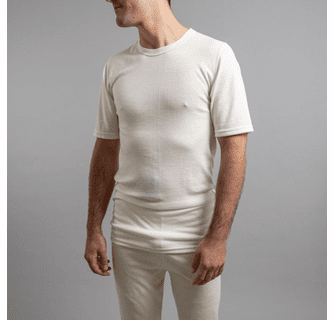 Merino Skins Unisex Short Sleeve Crew Neck - White