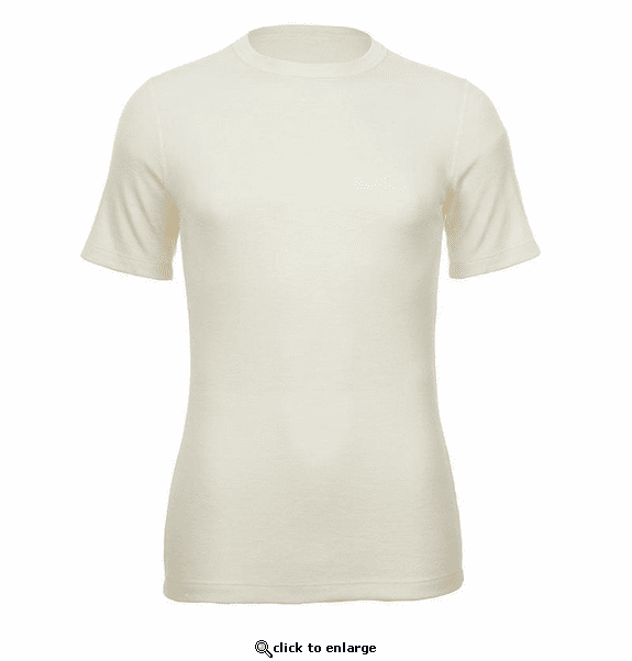 Merino Skins Unisex Short Sleeve Crew Neck - White