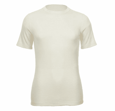 Merino Skins Unisex Short Sleeve Crew Neck - White