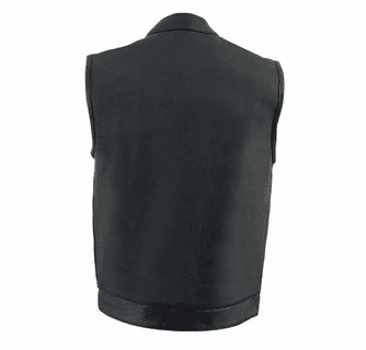 Milwaukee Leather Men's Cool-Tec Club Style Dual Closure Motorcycle Rider Vest