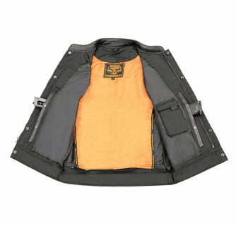 Milwaukee Leather Men's Cool-Tec Club Style Dual Closure Motorcycle Rider Vest