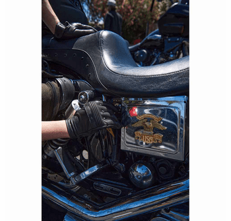 Milwaukee Leather Men's Cool-Tec Leather Gel Palm Motorcycle Hand Gloves with Flex Knuckles