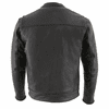 Milwaukee Leather Men's Cool-Tec Real Leather Scooter Style Motorcycle Jacket with Utility Pockets