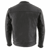 Milwaukee Leather Men's Cool-Tec Real Leather Scooter Style Motorcycle Jacket with Utility Pockets