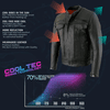 Milwaukee Leather Men's Cool-Tec Real Leather Scooter Style Motorcycle Jacket with Utility Pockets