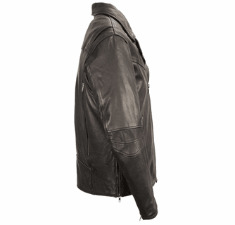 Milwaukee Leather Men's Lightweight Triple Stitch Extra Long Beltless Biker Jacket