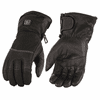 Milwaukee Leather Men's Waterproof Heated Gauntlet Gloves with Battery Kit