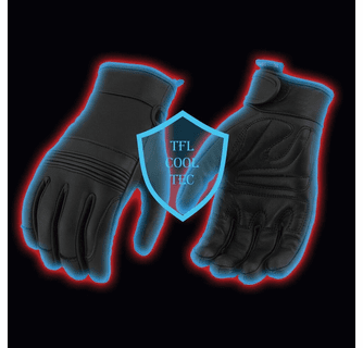 Milwaukee Leather Women's Cool-Tec Leather Gel Palm Motorcycle Hand Gloves with Flex Knuckles