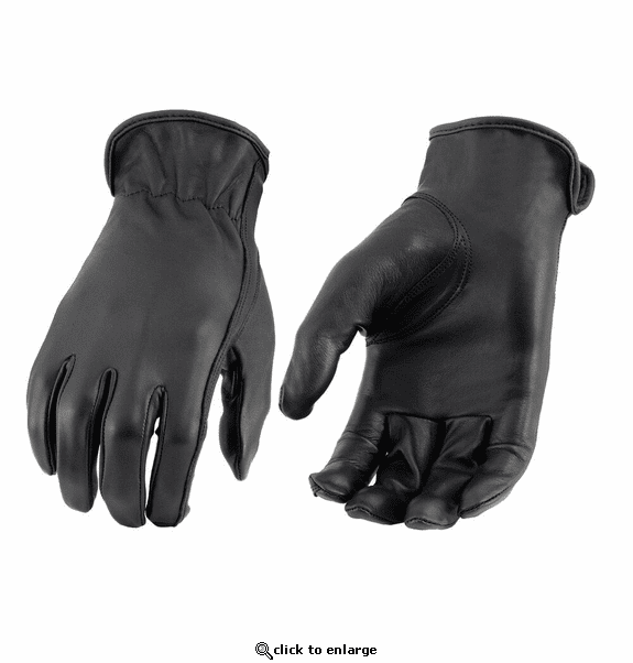Milwaukee Leather Women's Cool-Tec Leather Motorcycle Rider Unlined Gloves with Sinch Wrist Closure