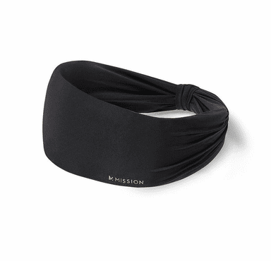 Mission Intellisoft Cooling Gathered Headband - Black