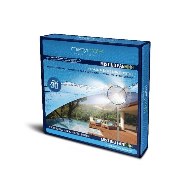 Misty Mate Misting Fan Ring Kit Attachment My Cooling Store