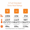 Mobile Warming 3.7V Unisex Standard Heated Socks