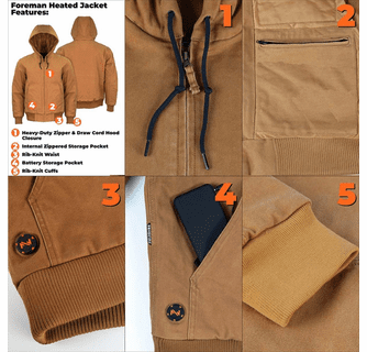 Mobile Warming 7.4V Men's Foreman 2.0 Heated Jacket