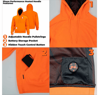 Mobile Warming 7.4V Men's Phase Performance Heated Hoodie