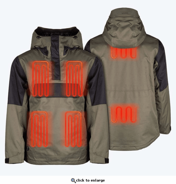 Mobile Warming Men's Denali Anorak 1/4 Zip Heated Hoodie