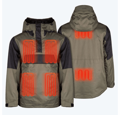 Mobile Warming Men's Denali Anorak 1/4 Zip Heated Hoodie