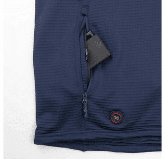 Mobile Warming Men's Element Mid-Layer 1/4 Zip Long Sleeve Heated Shirt