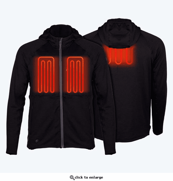 Mobile Warming Men's Element Mid-Layer Full Zip Heated Hoodie