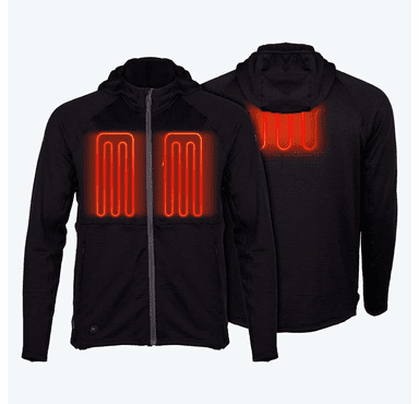 Mobile Warming Men's Element Mid-Layer Full Zip Heated Hoodie