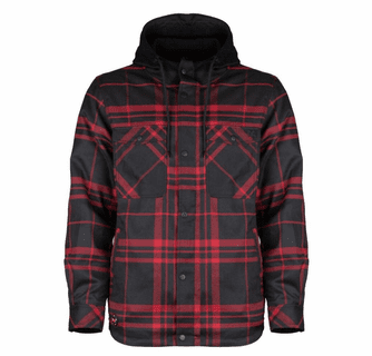 Mobile Warming Men's Flannel Hoodie Heated Jacket