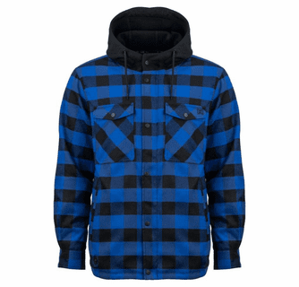 Mobile Warming Men's Flannel Hoodie Heated Jacket