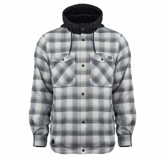 Mobile Warming Men's Flannel Hoodie Heated Jacket