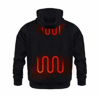 Mobile Warming Men's Pullover Heated Hoodie with Built-In Handwarmer