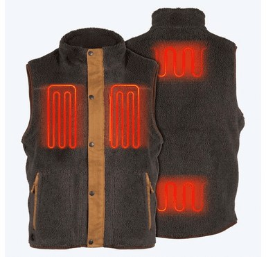 Mobile Warming Men's Ranch Sherpa Heated Vest