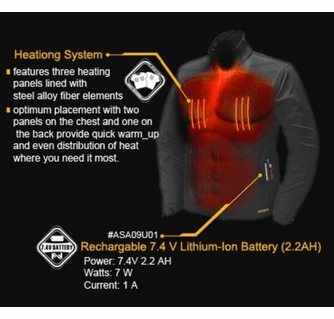 Mobile Warming Men's Taylor Lightweight Heated Softshell Vest