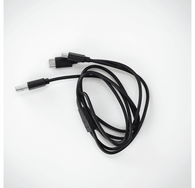 Mobile Warming USB to USB-C Split 1M Cable Polybag - Black
