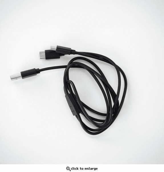 Mobile Warming USB to USB-C Split 1M Cable Polybag - Black