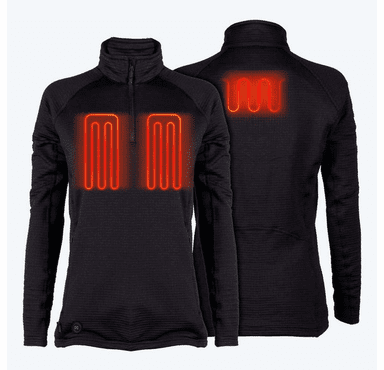 Mobile Warming Women's Element Mid-Layer 1/4 Zip Long Sleeve Heated Shirt