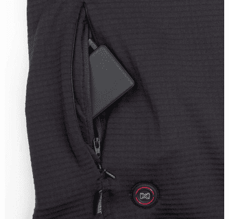 Mobile Warming Women's Element Mid-Layer 1/4 Zip Long Sleeve Heated Shirt